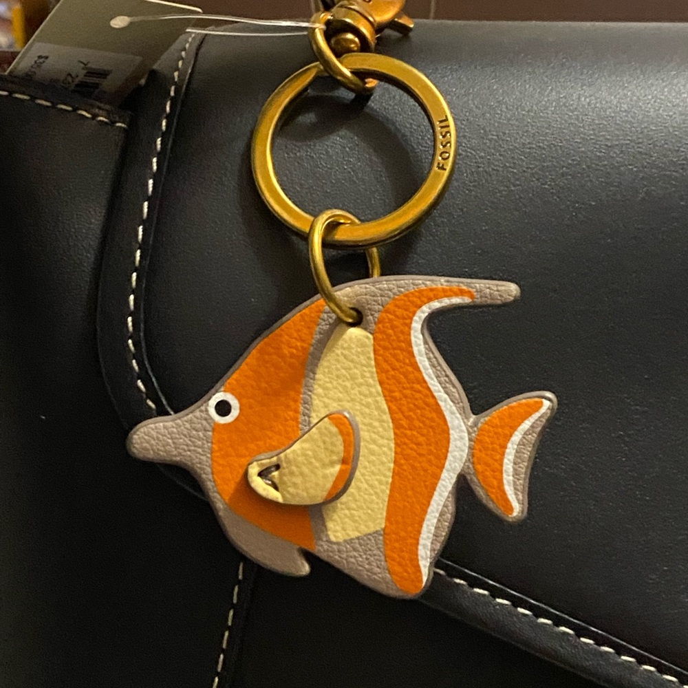 Fossil Tropical Fish Bag Charm Fob - Picture 7 of 7